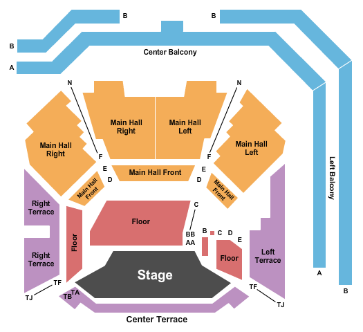 SFJAZZ Center Camilo Seating Chart